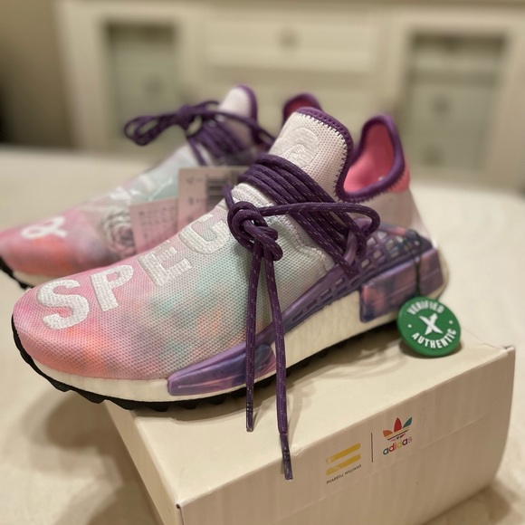 Adidas Pharrell Human Race NMD Holi Festival Size 7.5 - Picture 3 of 7